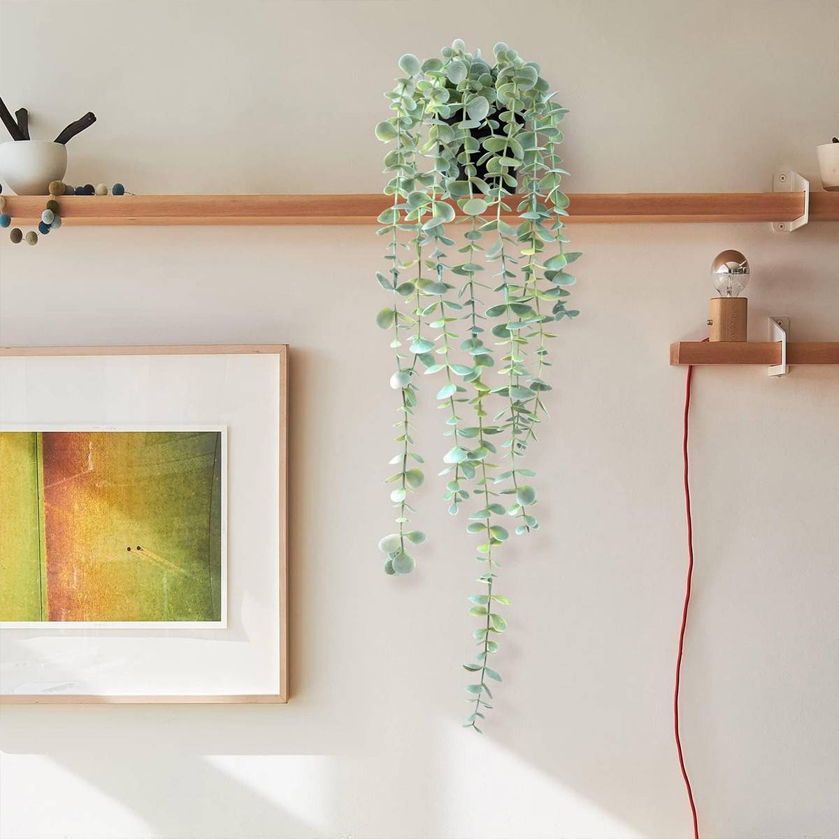 String Of Pearls Plant - Edera Artificiale Pendente, Eucalipto Finto, Piante