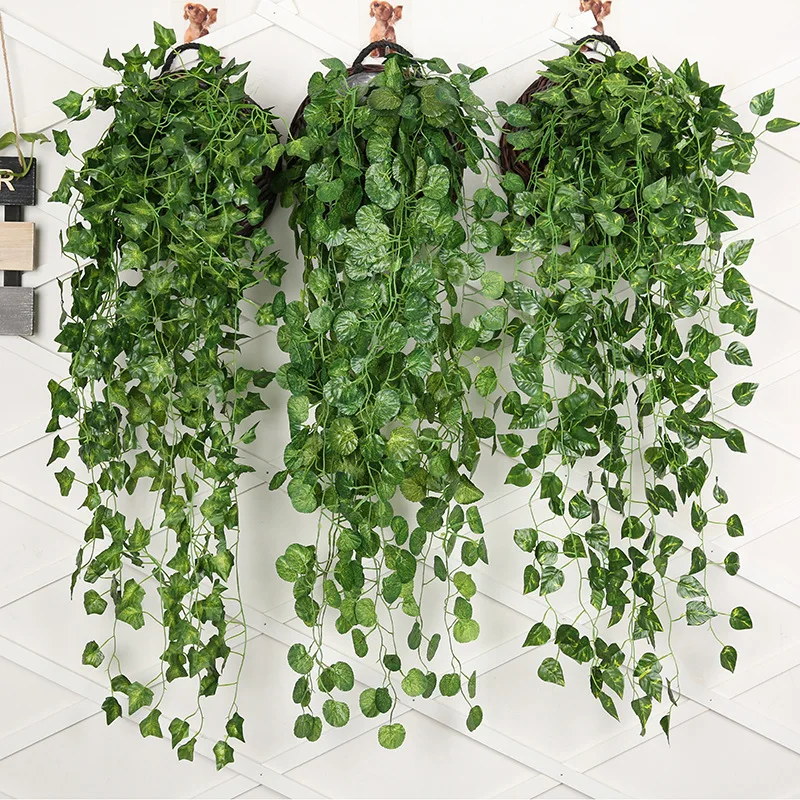 String Of Pearls Plant - 90cm artificiale ravanello verde appeso a